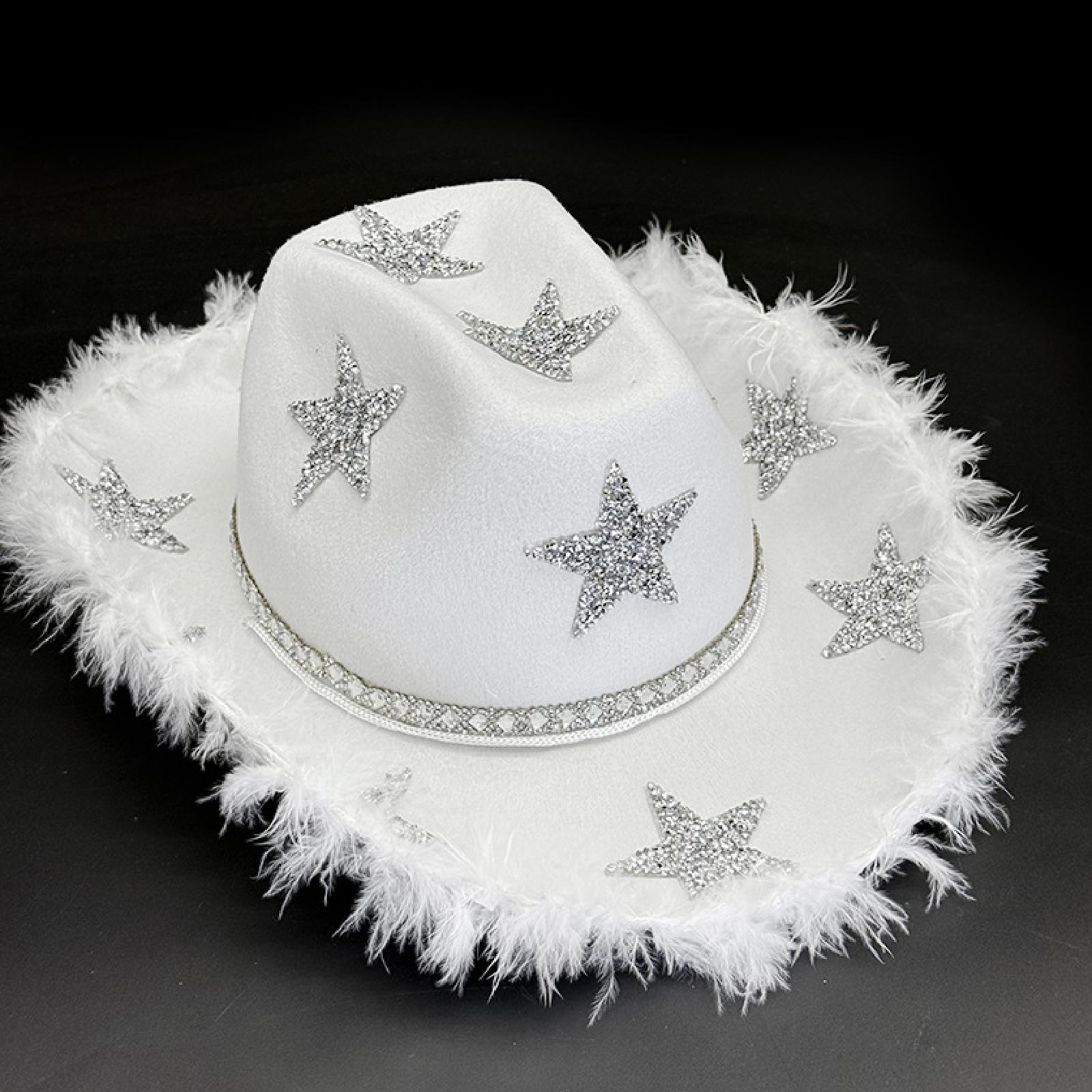 Vrouwen Cowboyhoed met Strass  - Cowboy Hat Straw recensie en prijs