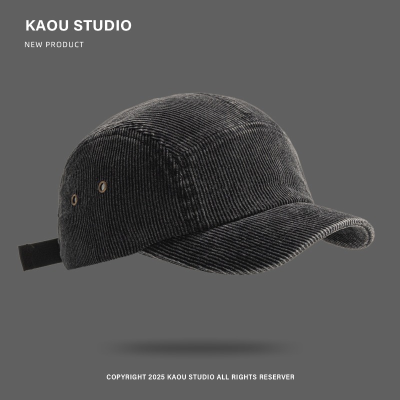 Japanse retro effen kleur cord - Corduroy Cap 5 Panel recensie en prijs